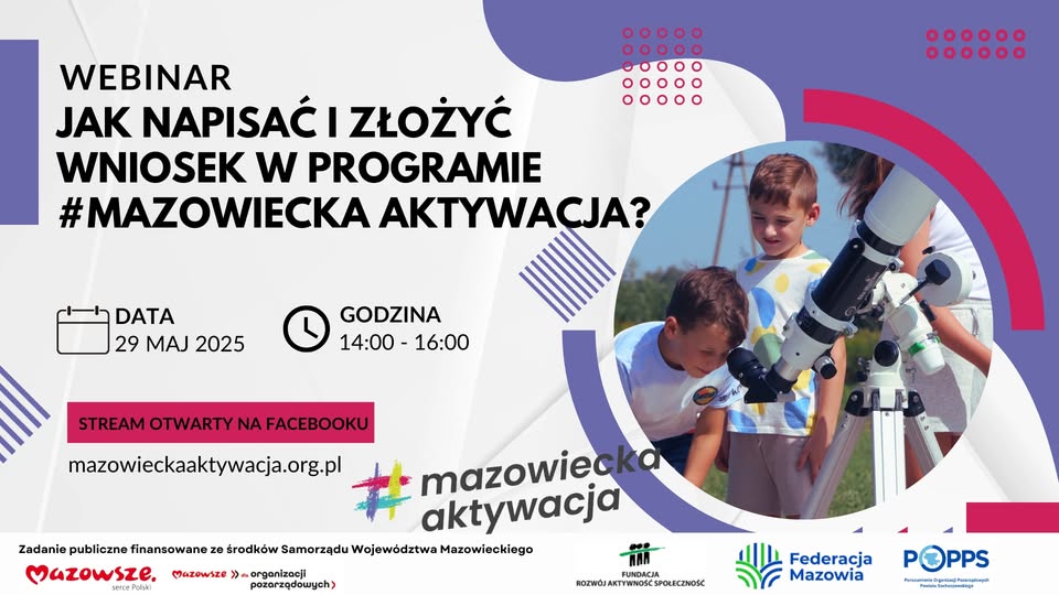 Jak napisać i złożyć wniosek w #Mzowiecka Aktywacja ?