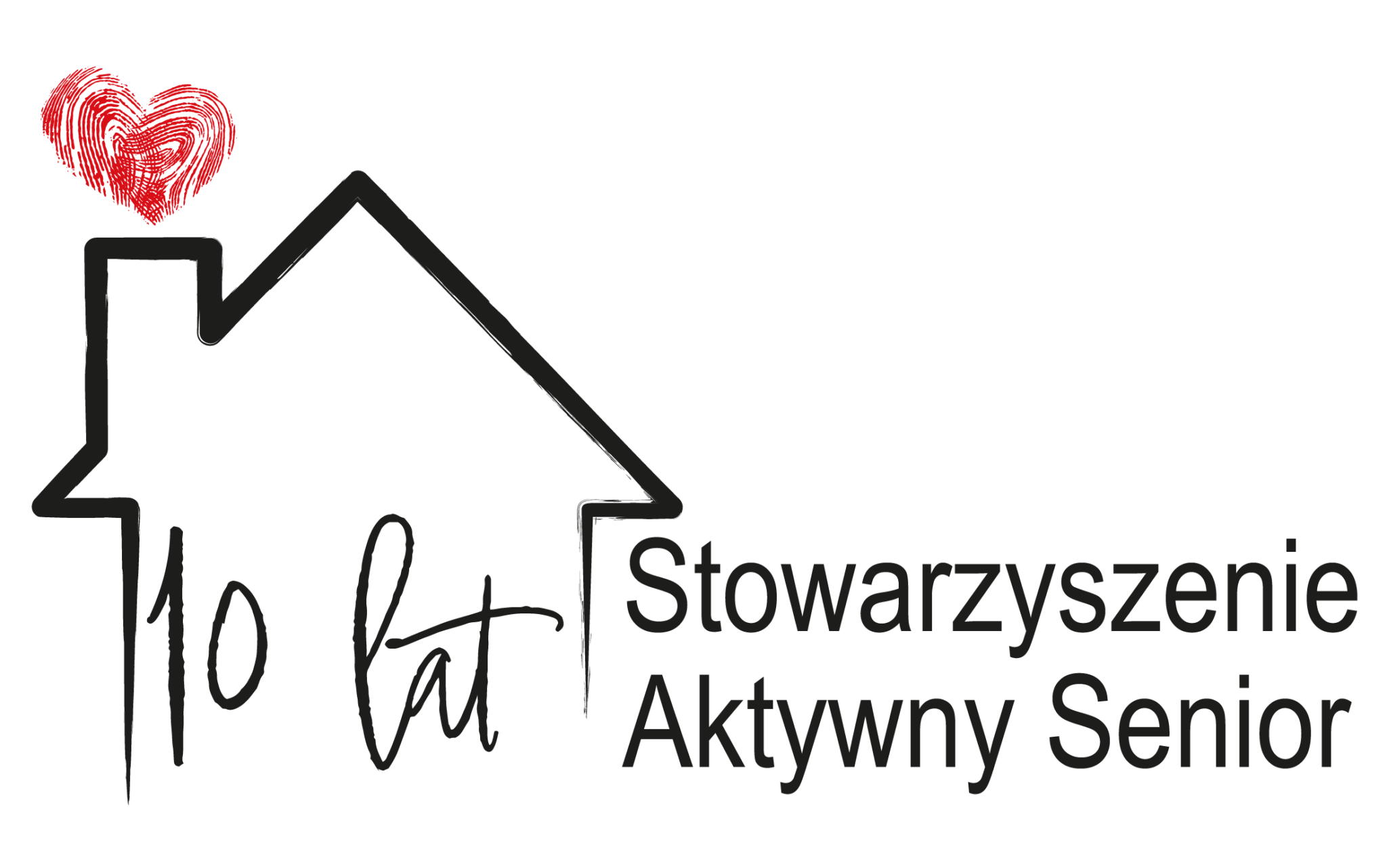 Napis Stowarzyszenie Aktywny Senior